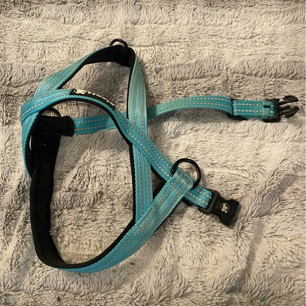 Alcott | Reinforced Neoprene Dog Harness in Blue W/ Reflective Stitching[SIZE L] - Picture 2 of 6